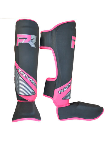 PunchR™  Punch Round Evoke Kickboxing Schienbeinschoner Schwarz Rosa