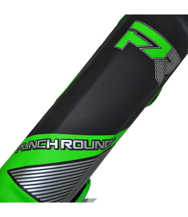 Punch Round Kickboxing Shinguards Evoke Black Green