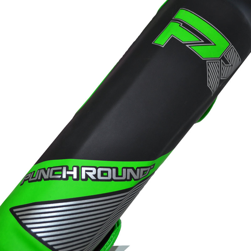 PunchR™  Punch Round Kickboxing Shinguards Evoke Black Green