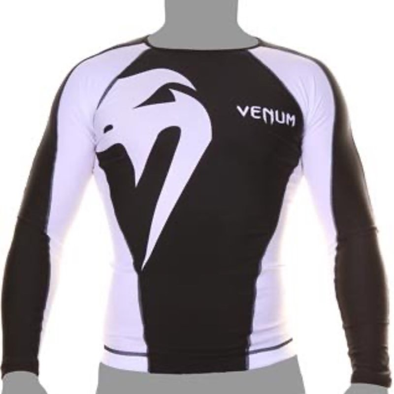 Venum Venum Giant Rash Guard L/S Zwart Wit