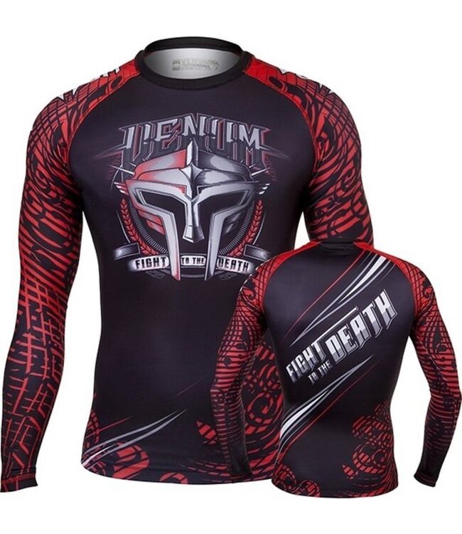 Venum Venum Kleding Gladiator Rashguard L/S Zwart Rood