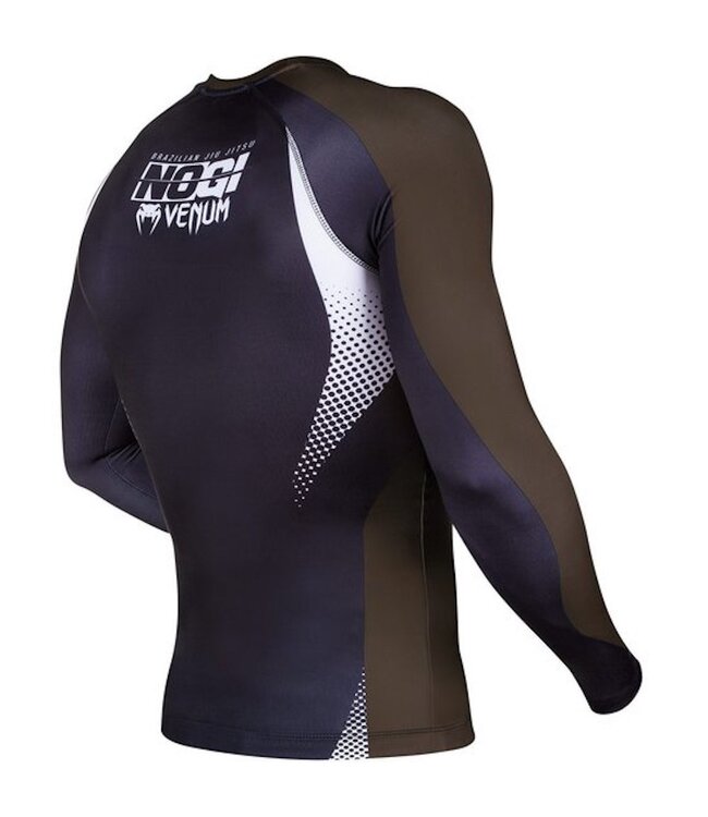 Venum Venum NOGI IBJJF Approved Rashguard L/S Black Brown