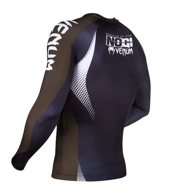 Venum NOGI IBJJF Approved Rashguard L/S Black Brown