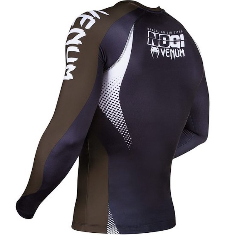 Venum Venum Rash Guard NOGI IBJJF Approved L/S Zwart Bruin