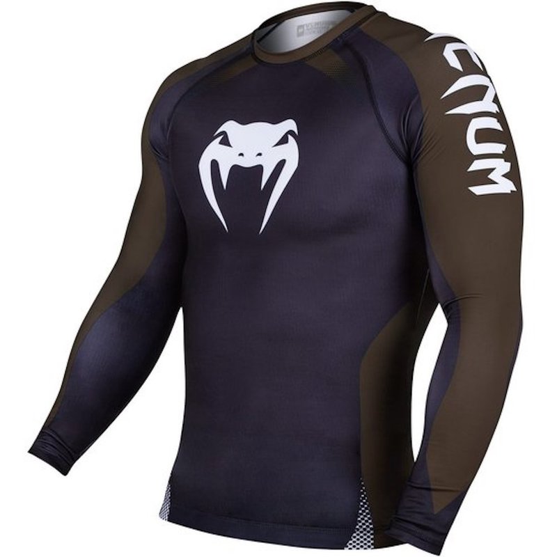 Venum Venum NOGI IBJJF Approved Rashguard L/S Black Brown