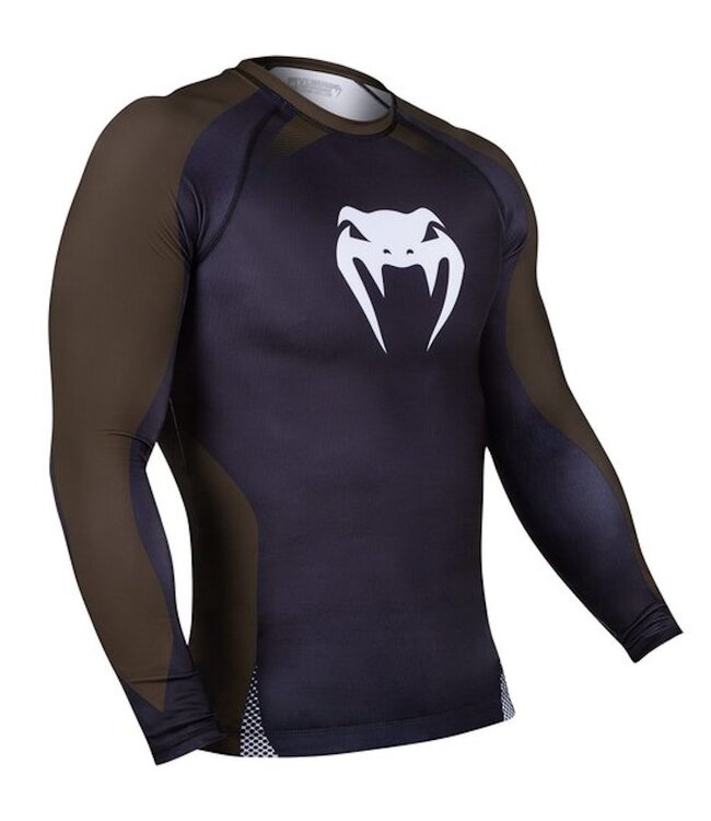 Venum NOGI IBJJF Approved Rashguard L/S Black Brown