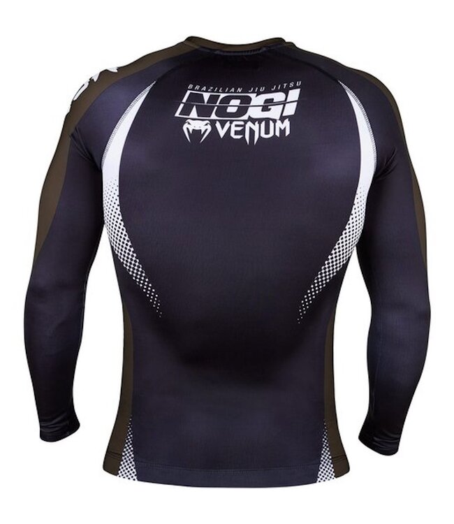 Venum Rashguard NOGI IBJJF Approved L/A Schwarz Braun