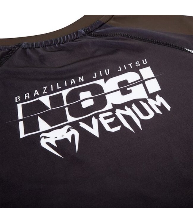 Venum Rash Guard NOGI IBJJF Approved L/S Zwart Bruin