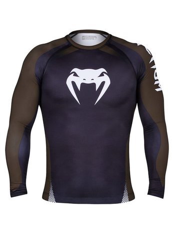 Venum Venum Rash Guard NOGI IBJJF Approved L/S Zwart Bruin