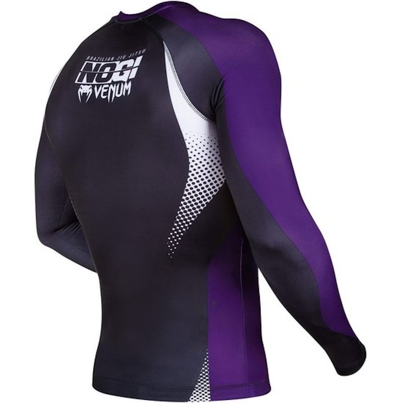 Venum Venum Rash Guard NOGI IBJJF Approved L/S Zwart Paars