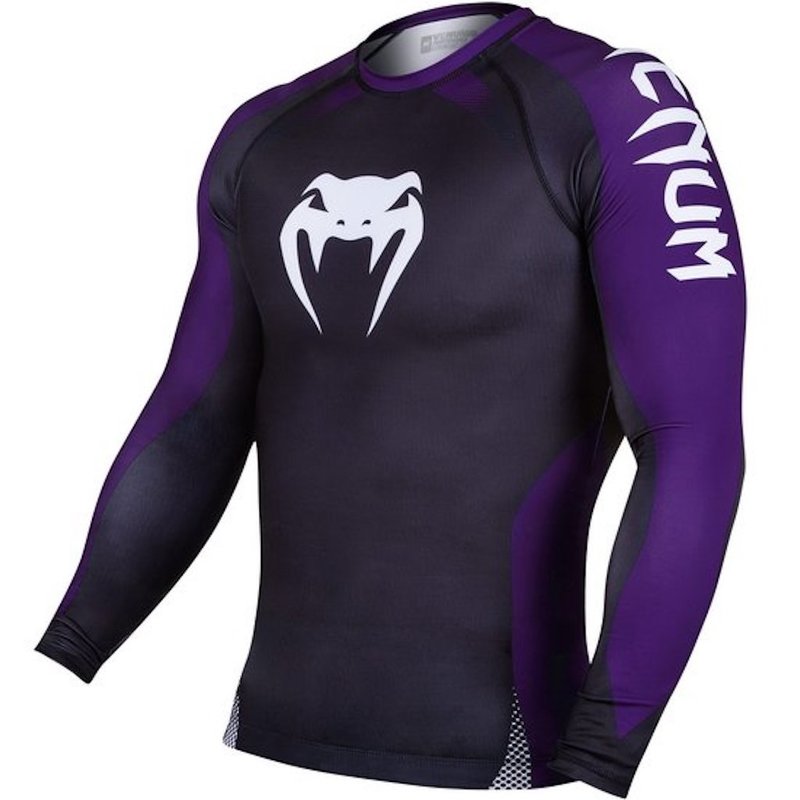 Venum Venum NOGI IBJJF Approved Rashguard L/S Black Purple