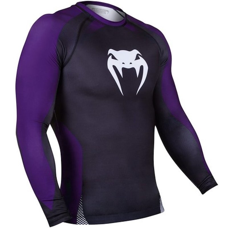 Venum Venum NOGI IBJJF Approved Rashguard L/S Black Purple