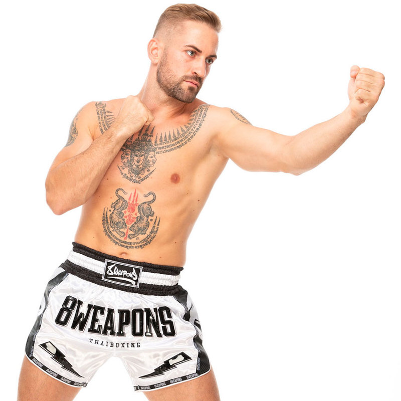 8 Weapons 8 Weapons Muay Thai Shorts Carbon Snow Night