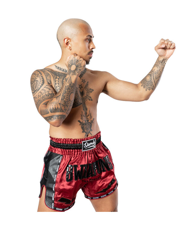 8 Wapens Muay Thai Short Carbon Red Dawn