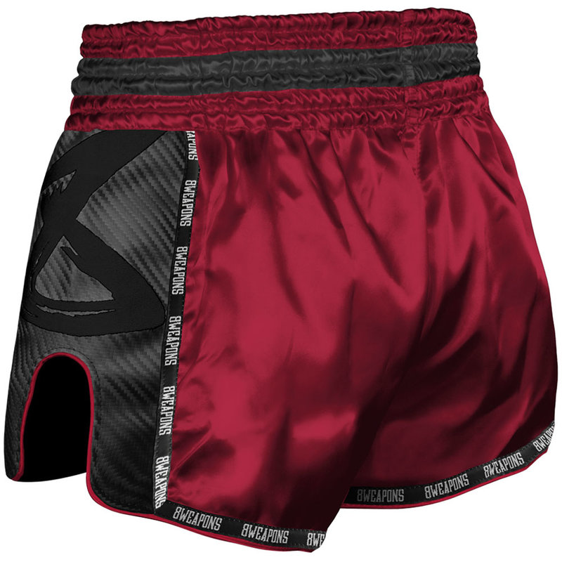 8 Weapons 8 Weapons Muay Thai Short Carbon Red Dawn