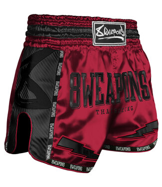 8 Weapons 8 WEAPONS Muay Thai Short Carbon Red Dawn
