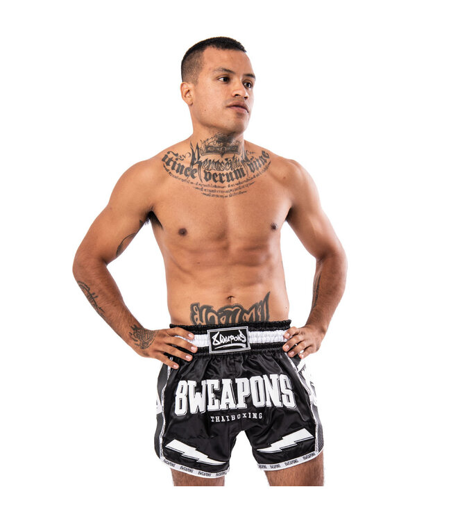 8 Wapens Muay Thai Short Carbon Black Night 2.0