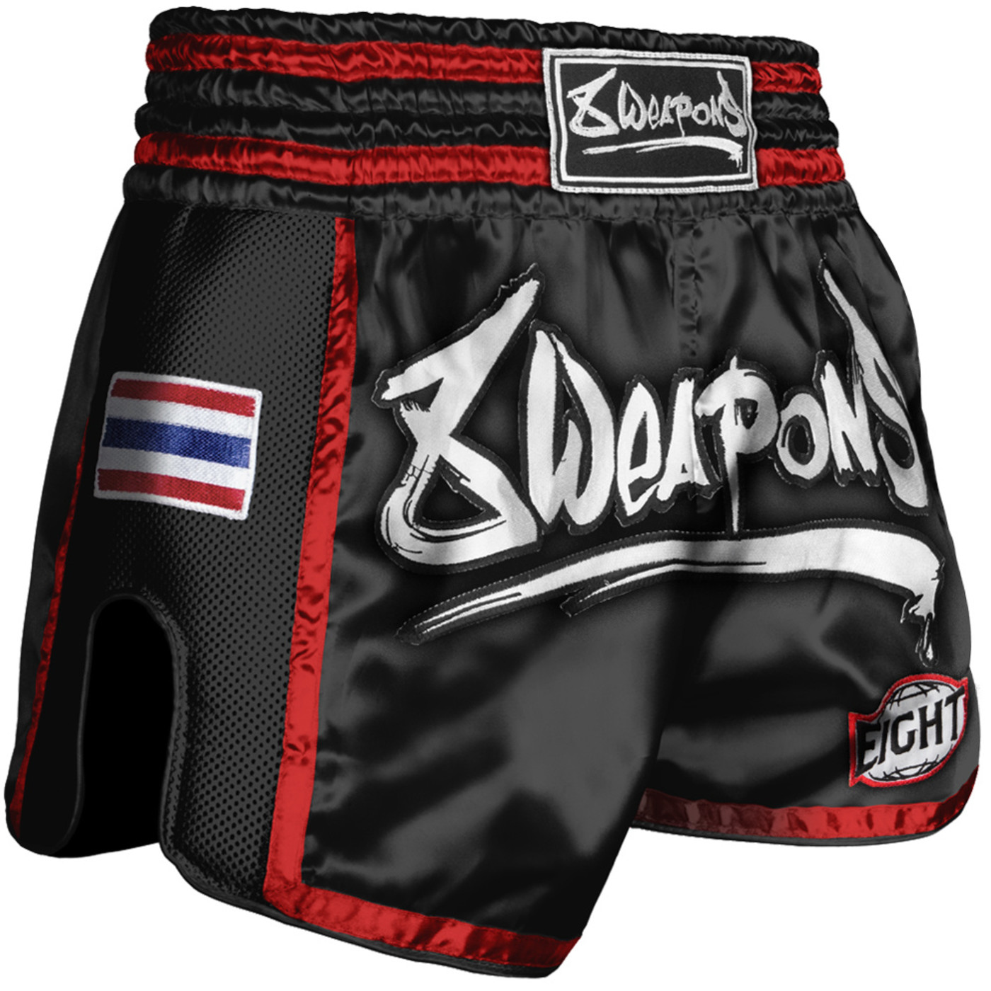 8 Weapons Muay Thai Short Super Mesh Schwarz Rot FIGHTWEAR SHOP DEUTSCHLAND 8 Weapons Muay Thai Short Super Mesh Schwarz Rot FIGHTWEAR SHOP DEUTSCHLAND