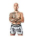 8 Weapons 8 Weapons Muay Thai Short Carbon Sak Yant Tigers White
