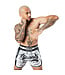 8 Weapons 8 Weapons Muay Thai Short Carbon Sak Yant Tigers White