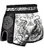 8 Weapons 8 Weapons Muay Thai Short Carbon Sak Yant Tigers White