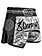 8 Weapons 8 Wapens Muay Thai Short Carbon Sak Yant Tigers White