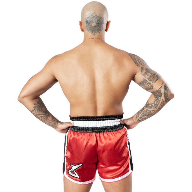 8 Weapons 8 Weapons Muay Thai Short Super Mesh Rot Schwarz