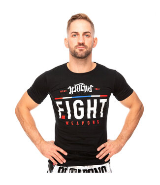 8 Weapons 8 Weapons T Shirt The Fight Zwart