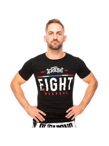 8 Weapons 8 Weapons T Shirt The Fight Schwarz
