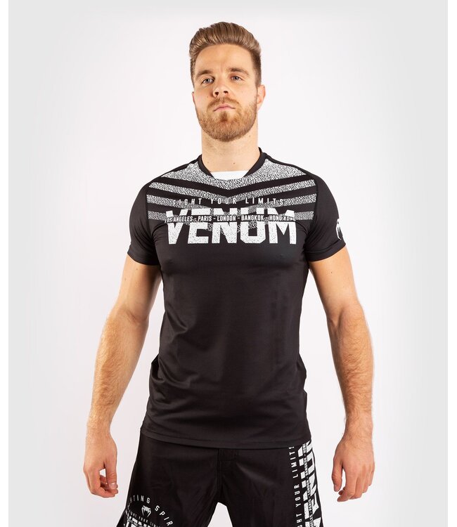 Venum Venum SIGNATURE Dry Tech T-shirt Zwart Wit