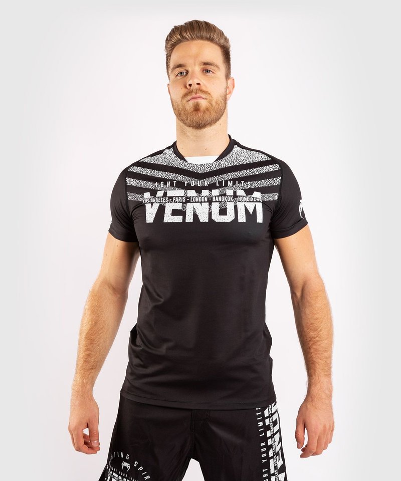Venum Venum SIGNATURE Dry Tech T Shirt Black White