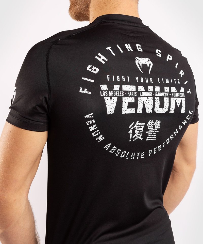 Venum Venum SIGNATURE Dry Tech T-Shirt Schwarz Weiss