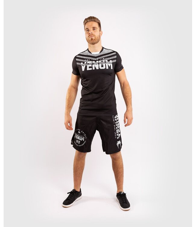 Venum SIGNATURE Dry Tech T Shirt Black White
