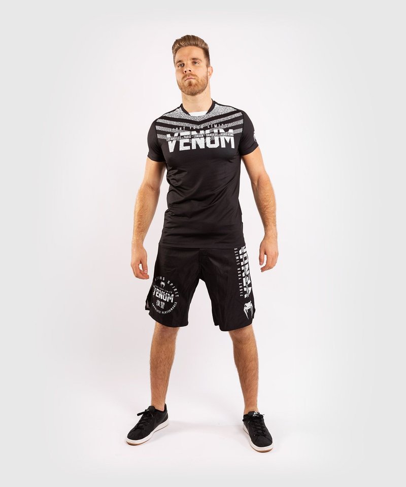 Venum Venum SIGNATURE Dry Tech T Shirt Black White