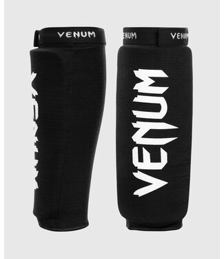 Venum Venum Kontact Shinguards Schwarz Weiss ohne Füße