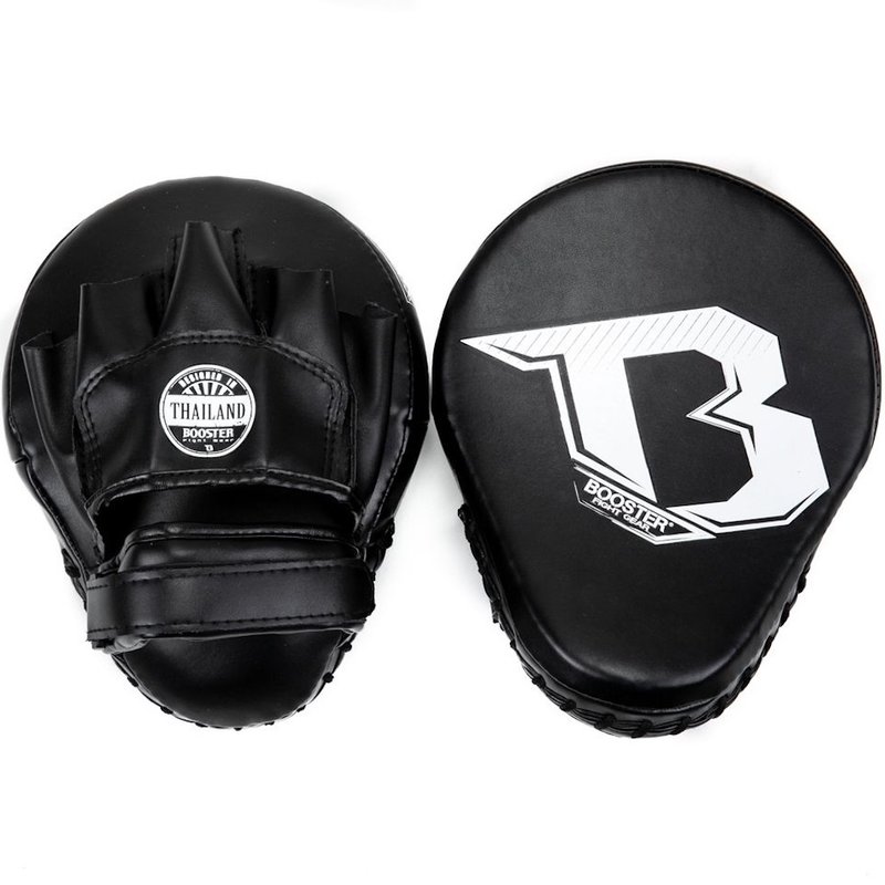 Booster Booster Xtrem F2 Hand Pads Curved Mitts Black White