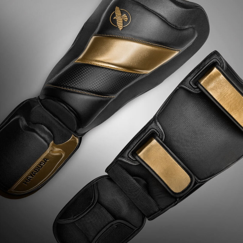 Hayabusa Hayabusa Kickboks Scheenbeschermers T3 Zwart Goud