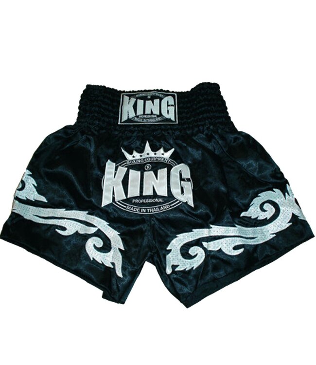King Pro Boxing King KTBS-07 Muay Thai Shorts Schwarz
