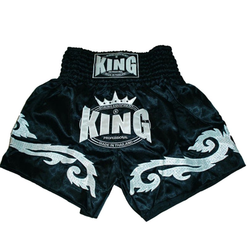 King Pro Boxing King KTBS-07 Muay Thai Shorts Schwarz