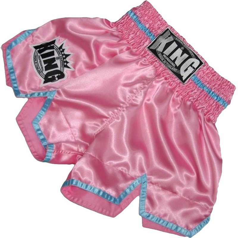 King Pro Boxing King KTBS-20 Ladies Kickboxing Shorts Pink Blue