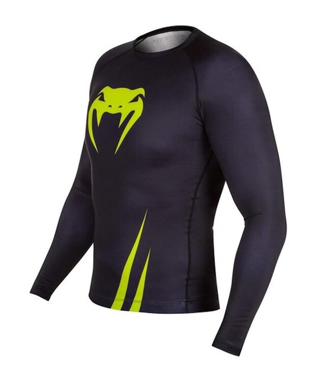 Venum Venum Challenger Rash Guard L/S Zwart Geel
