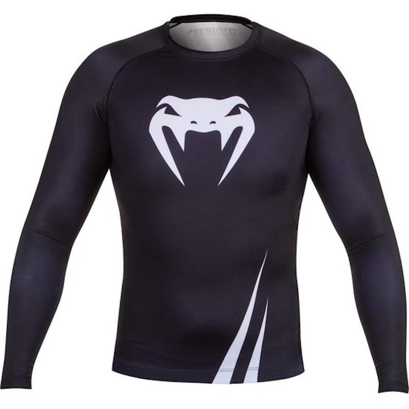 Venum Venum Challenger Rash Guard L/A Schwarz Weiss