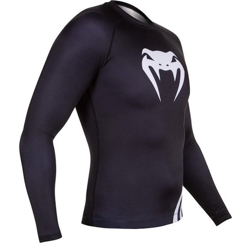 Venum Venum Challenger Rash Guard L/A Schwarz Weiss