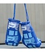 Punch Round Mini Carhanger Bokshandschoenen Blauw Wit