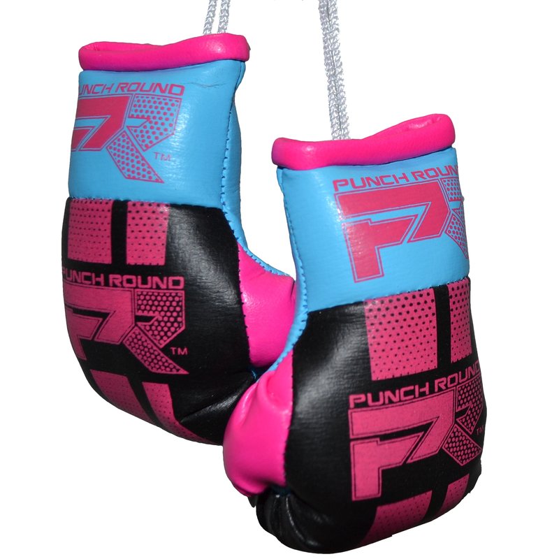 pink and blue boxing gloves