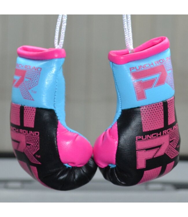 Punch Round Mini Carhanger Bokshandschoenen Zwart Roze Blauw