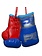 PunchR™  Punch Round Mini Carhanger Bokshandschoenen Blauw Zilver Rood