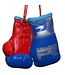 PunchR™  Punch Round Mini Carhanger Boxing Gloves Blue Silver Red