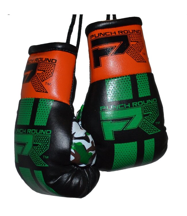 PunchR™  Punch Round Mini Carhanger Bokshandschoenen Zwart Groen Oranje