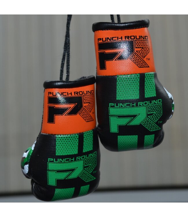 Punch Round Mini Carhanger Bokshandschoenen Zwart Groen Oranje